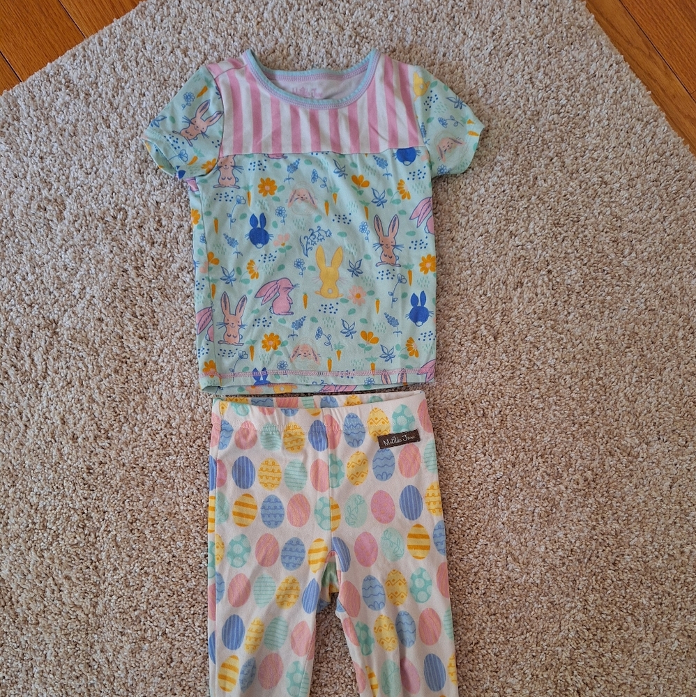 Matilda Jane hopping around pajamas